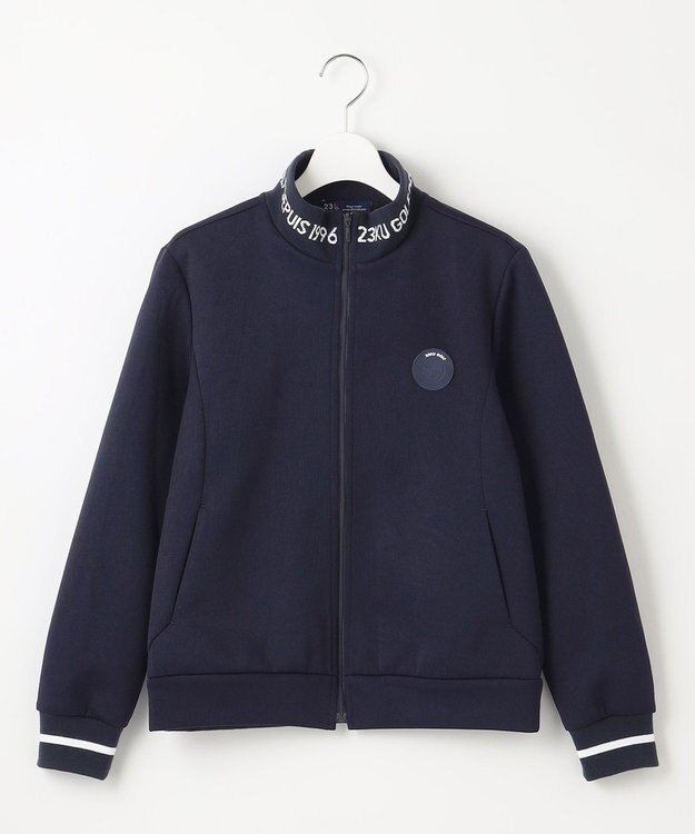 23区GOLF 【WOMEN】ロゴ衿 スタンドブルゾン ネイビー系