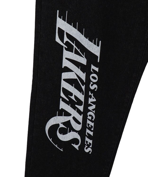 WEGO 【ユニセックス着用ITEM】別注NBAデニムパンツ デニムブラック