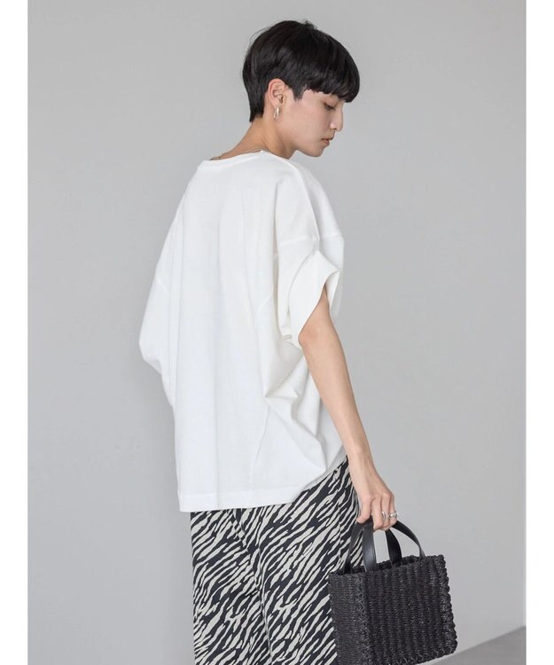 AMERICAN HOLIC ドルマン変形カットプルオーバー Off White