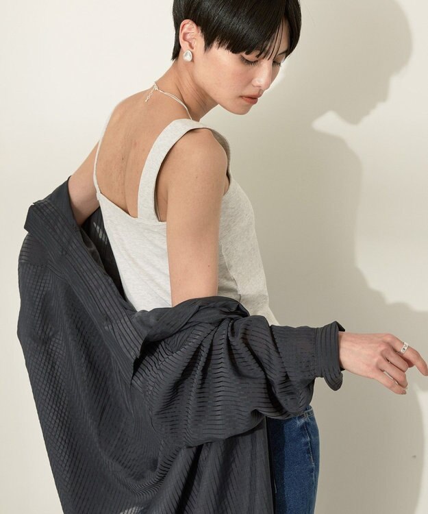 AMERICAN HOLIC 抗菌防臭テレコベアタンクトップ Oatmeal