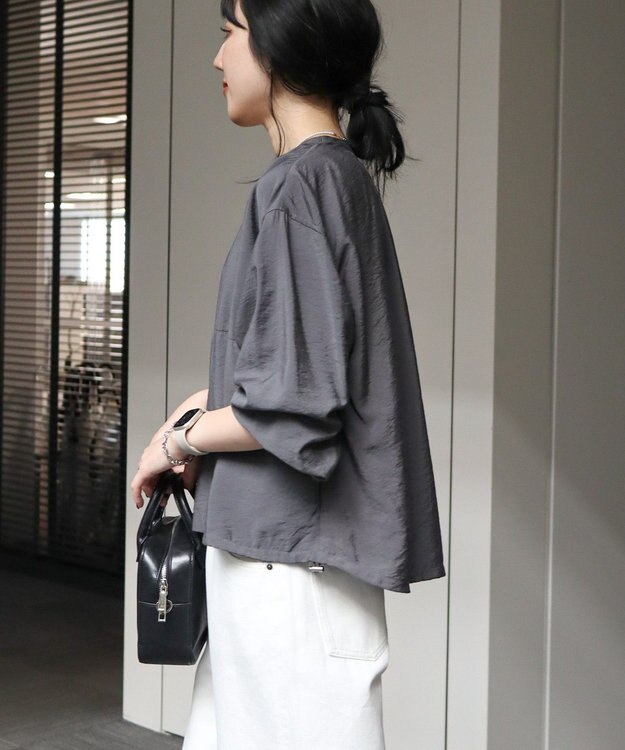 AMERICAN HOLIC ＶネックＺＩＰブルゾン Charcoal Gray