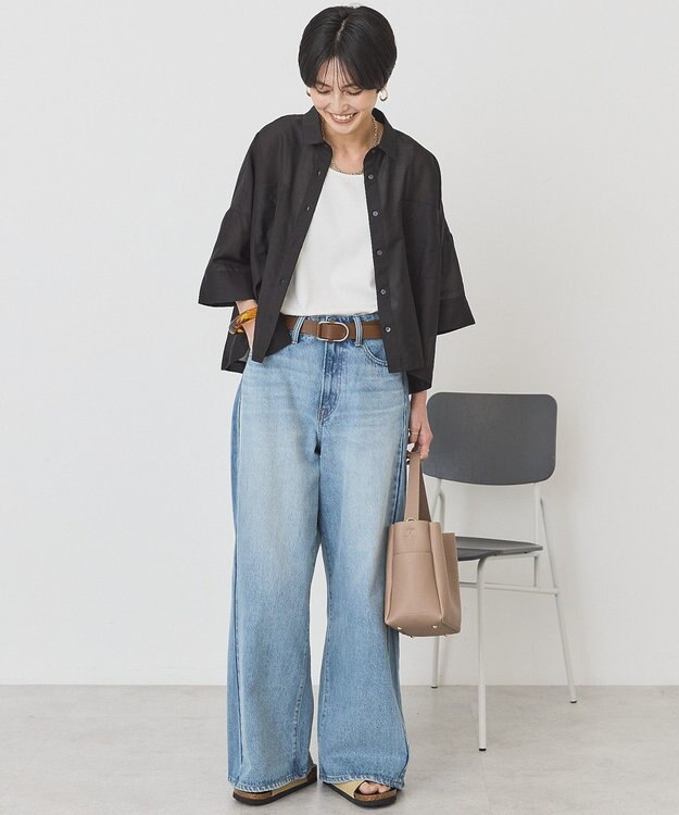 AMERICAN HOLIC 【2点セット】2WAYワンハンドルミニトート+ポーチ Gray Beige