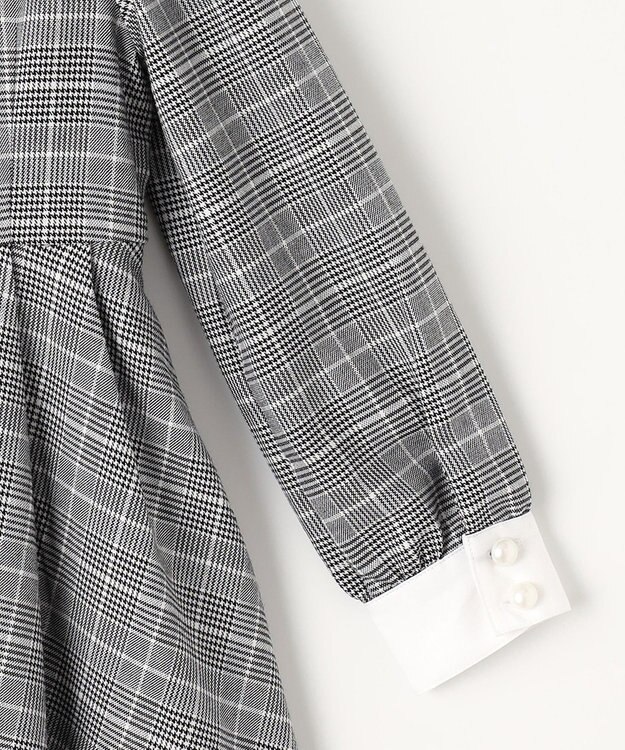 ANY KIDS 長袖 ワンピース グレンチェック