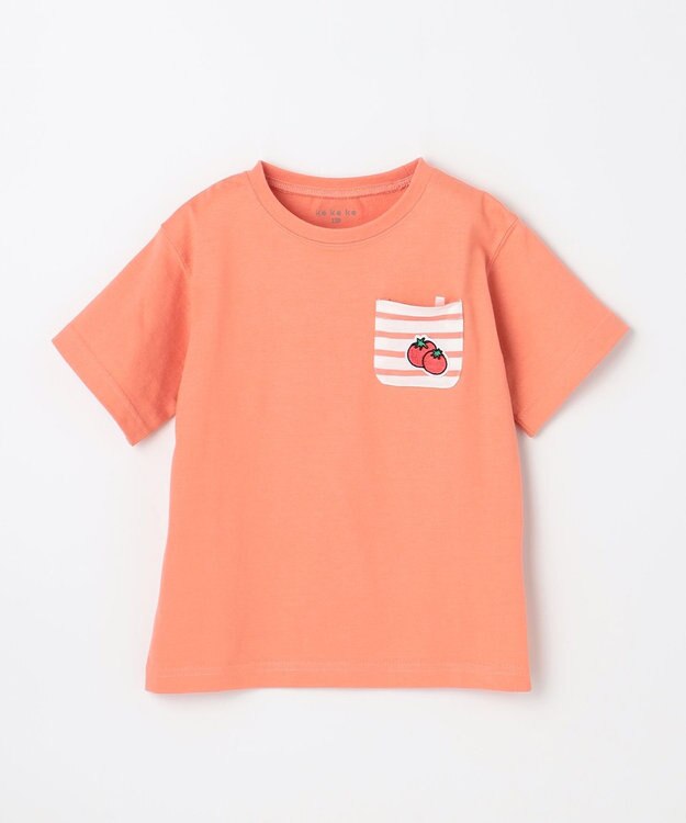 ANY KIDS 【ke ke ke】GOOD MORNING  半袖Ｔシャツ コーラルピンク