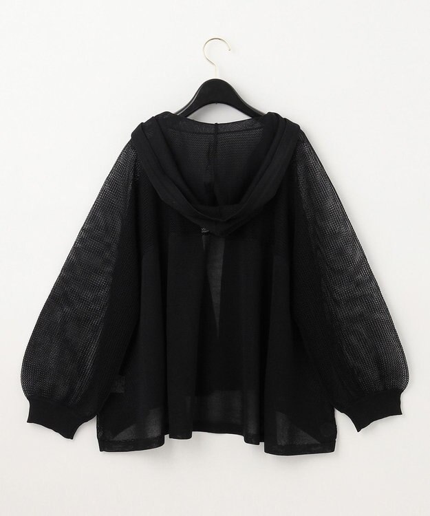 GRACE CONTINENTAL メッシュニットフーディー ブラック