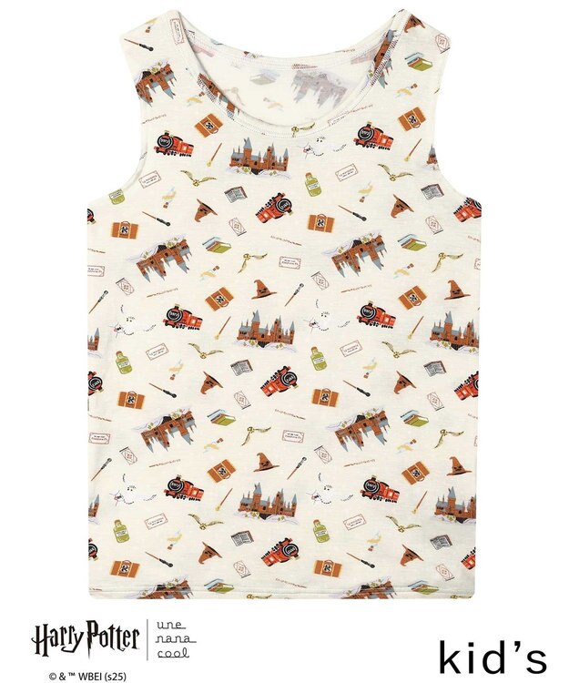 une nana cool 【ハリー・ポッターコラボ】 キッズ 男女児兼用トップ(ノースリーブ) クリーム
