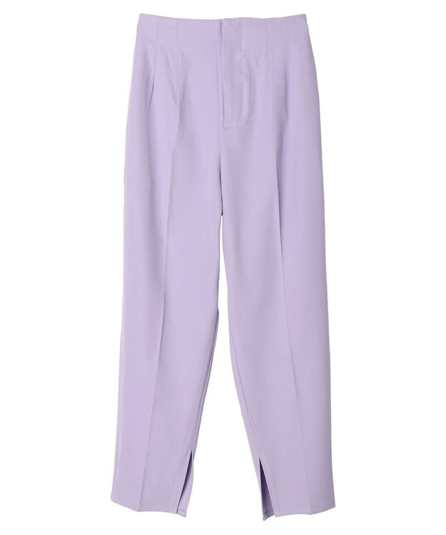 Green Parks 裾スリット／選べる美脚みえパンツ Lavender