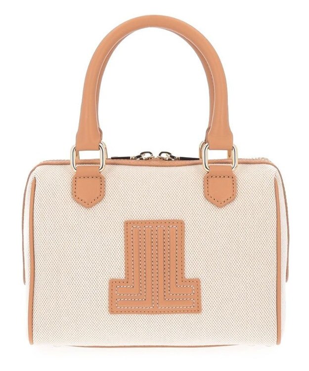 LANVIN en Bleu ヴィジュキャンバス 2wayボストンバッグ ベージュ