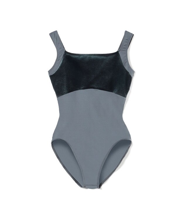 Chacott ノースリーブレオタード アッシュグレー