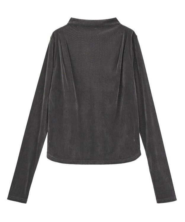 Green Parks ・ＡＮＤＳＥＡＲＣＨ　シアーベロアボトルネックロンＴＥ Charcoal Gray