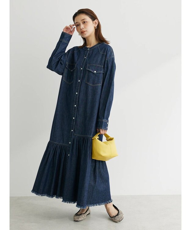 Green Parks ・ＳＵＧＡＲ　ＳＰＯＯＮ　デニムウエスタンワンピース One Wash