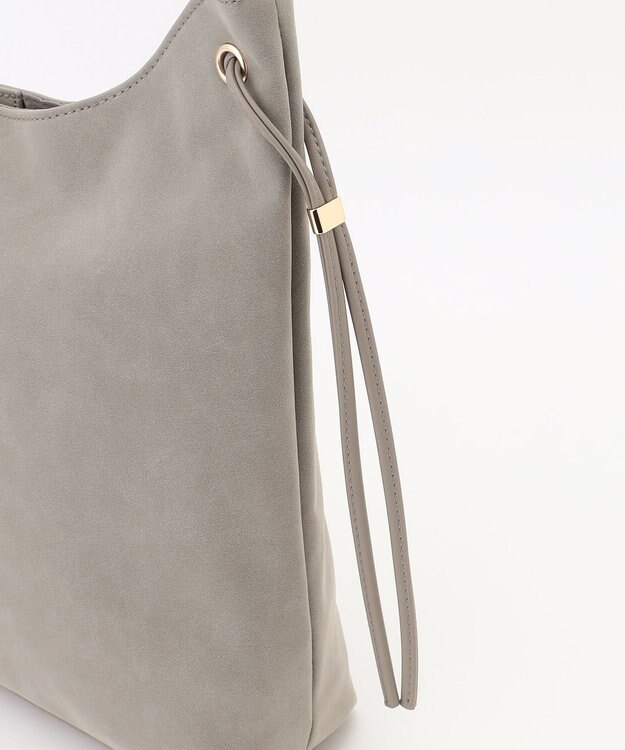 ANY 【A4サイズ収納可】スエードワンショルダーバッグ グレー