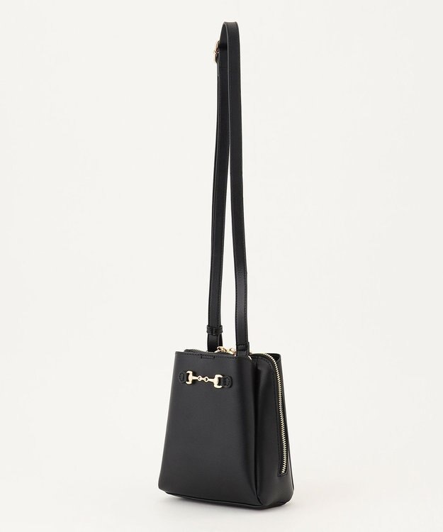 LA BAGAGERIE 【MONICA】ビット金具ショルダーバッグ ブラック