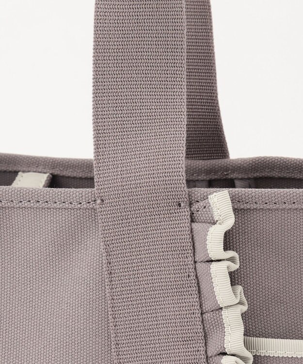 TOCCA FRILL CANVASTOTE キャンバストートバッグ ライトグレー系