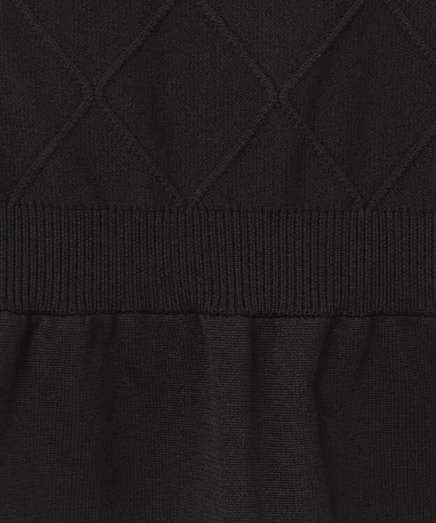 TOCCA 【洗える！】BI COLOR PONPON KNIT ニットドレス ブラック系