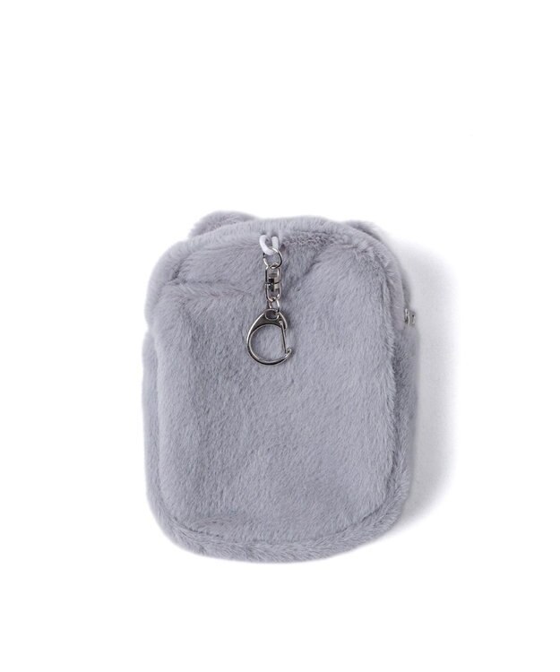 WEGO アニマルカードホルダーポーチキーホルダー グレー