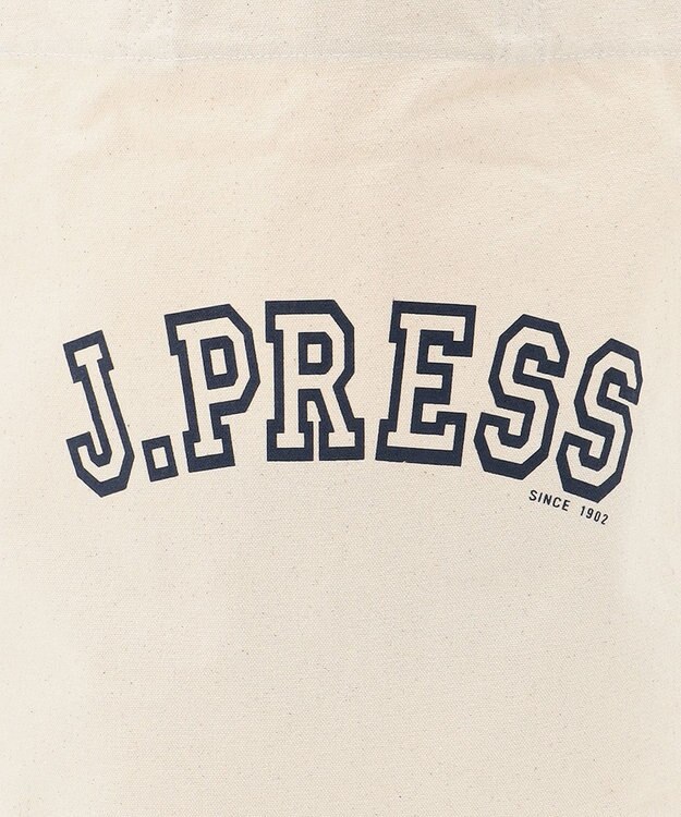 J.PRESS MEN アーチロゴトートバッグ ホワイト系