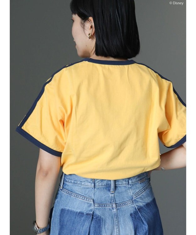 AMERICAN HOLIC ラインＴシャツ　Ｙｅｌｌｏｗ／Ｄｉｓｎｅｙ Yellow
