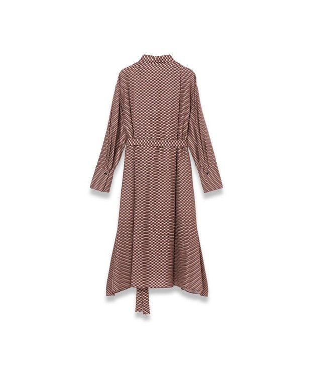 JOSEPH 【洗える】オーバーレイプリント　ドレス Ruby combo
