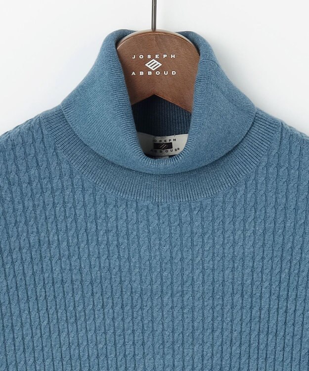 JOSEPH ABBOUD 【キングサイズ・チクチクしない/3シーズン対応/サスティナブル】SNOWY タートルネックセーター ブラック系