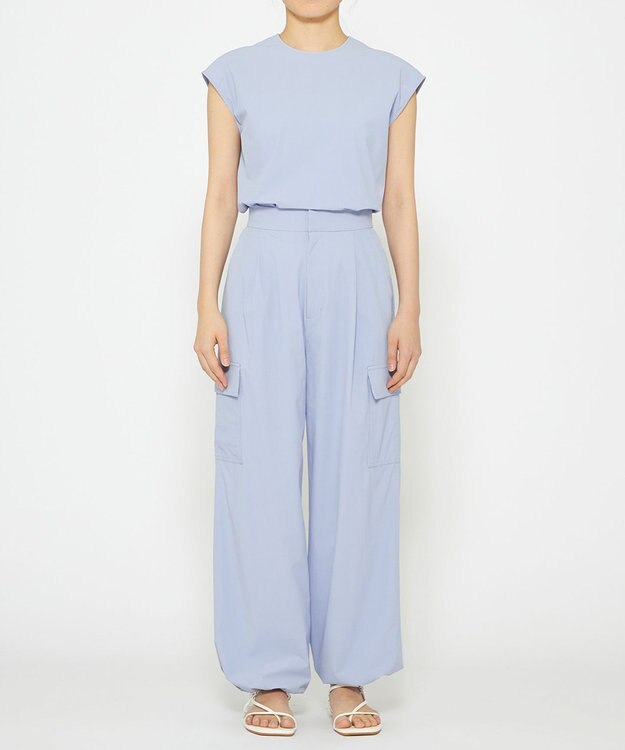 uncrave 【撥水・接触冷感・UVカット・洗濯機洗い可】マルチファンクションナイロン カーゴパンツ（uncrave STANDARD） サックス