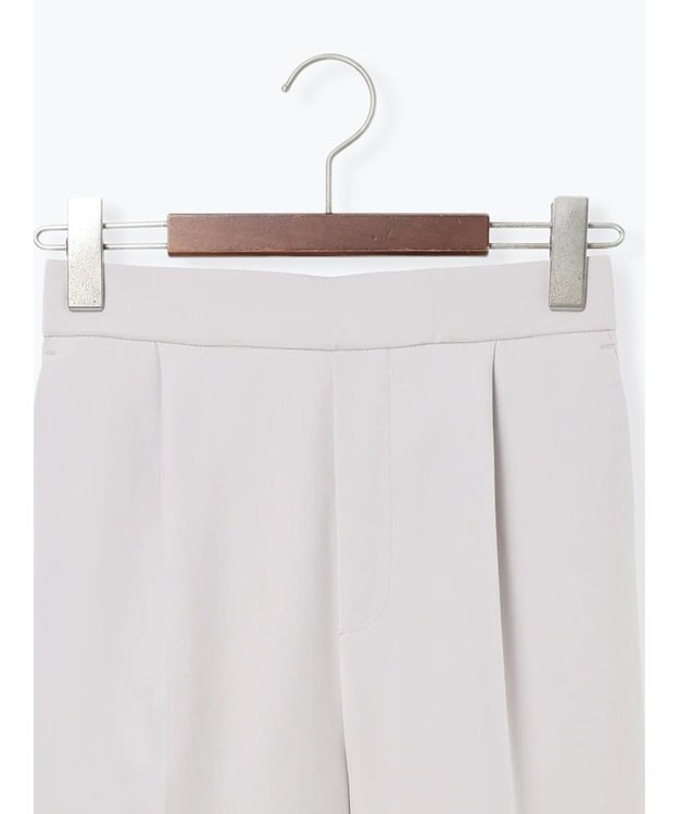 Te chichi 【雑誌掲載アイテム】ダブルクロスイージーワイドパンツ グレー