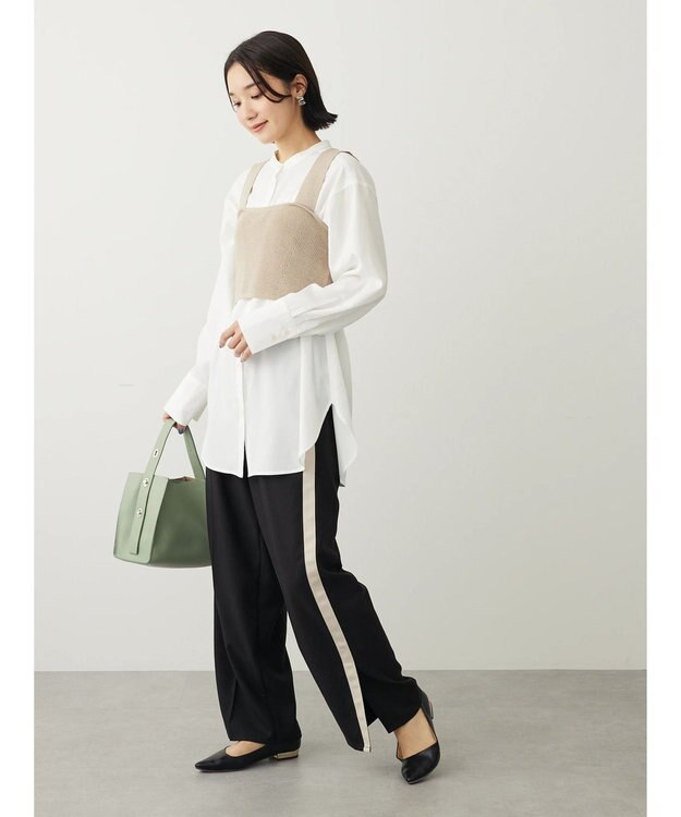 Green Parks ・ＥＬＥＮＣＡＲＥ　ＤＵＥ　サイドラインイージーパンツ Black