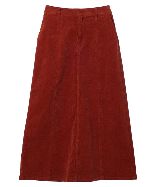 AMERICAN HOLIC コーデュロイＡラインスカート Terracotta