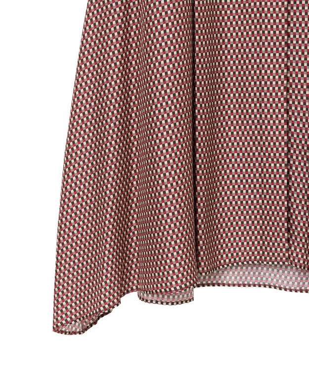 JOSEPH 【洗える】オーバーレイプリント　ドレス Ruby combo