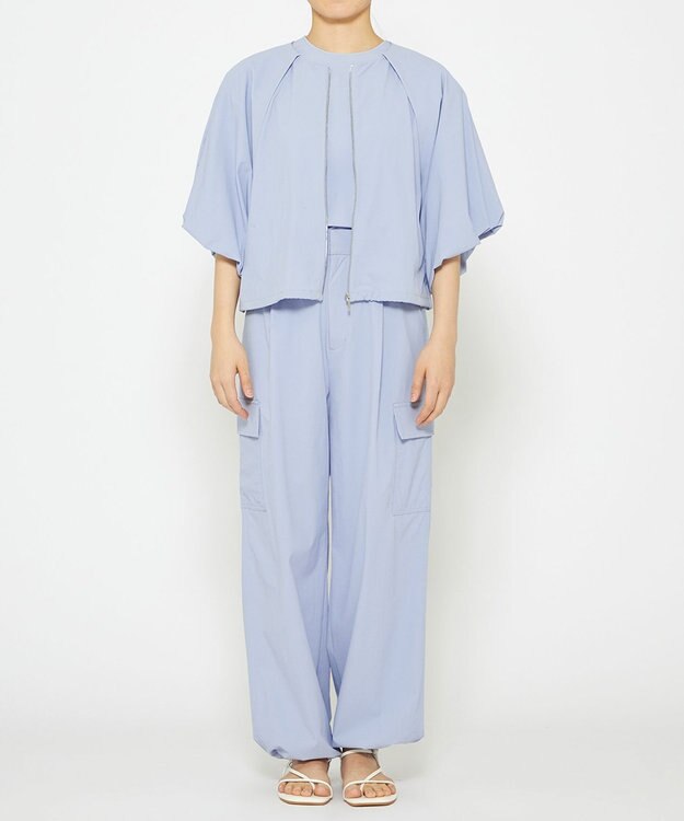 uncrave 【撥水・接触冷感・UVカット・洗濯機洗い可】マルチファンクションナイロン カーゴパンツ（uncrave STANDARD） サックス