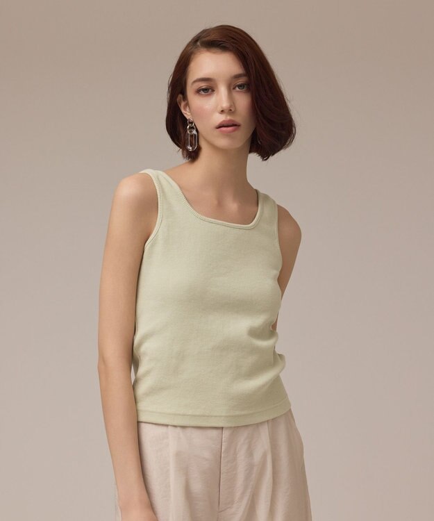 GRACE CONTINENTAL レースケープカットトップ ライトグリーン