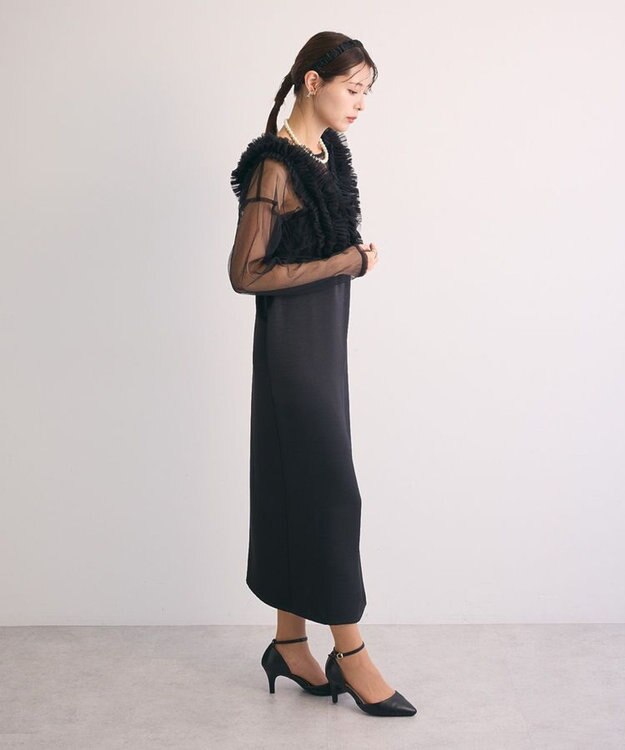 Green Parks ・Ｒａｉｌｍｅ　ＳＥＴ３点　チュールビスチェキャミワン Black