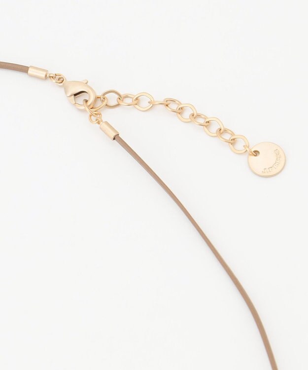 J.PRESS LADIES マーブルノーズ ネックレス ブラウン系