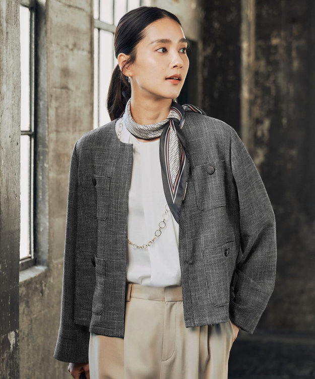 自由区 【洗える】ハイツイストポンチアシンメトリー カットソー オフ