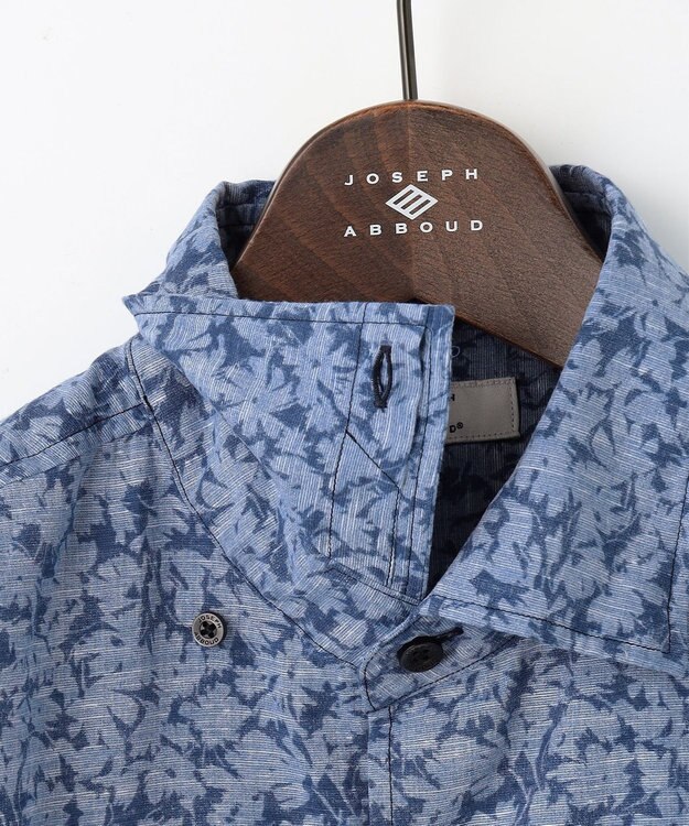 JOSEPH ABBOUD 【清涼感】テクスチャライズドライ フラワーエアリノ シャツ ネイビー系6