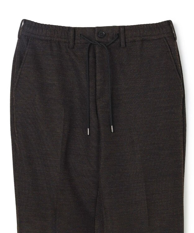 JOSEPH HOMME 【WEB・一部店舗限定】【ストレッチ】 ウールドビージャージー　ドロスト付テーパードパンツ / PEGG CONVERTIBLE ダークブラウン系