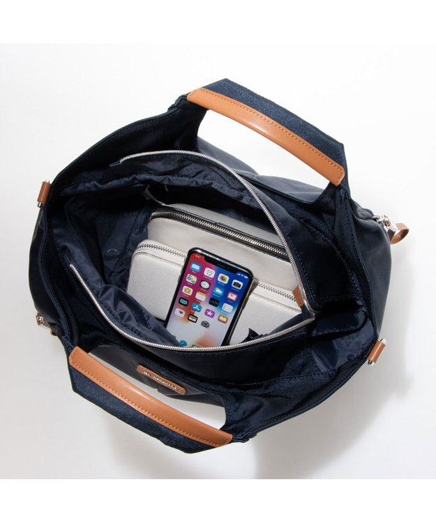 LA BAGAGERIE 【復刻リニューアル】ナイロンショルダー＆トートバッグ ネイビー