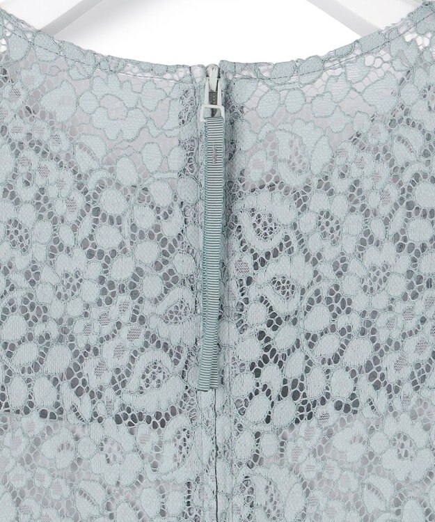 23区 S 【APPLAUDIR】ニュアンスフラワーレース ドレス サックスブルー系