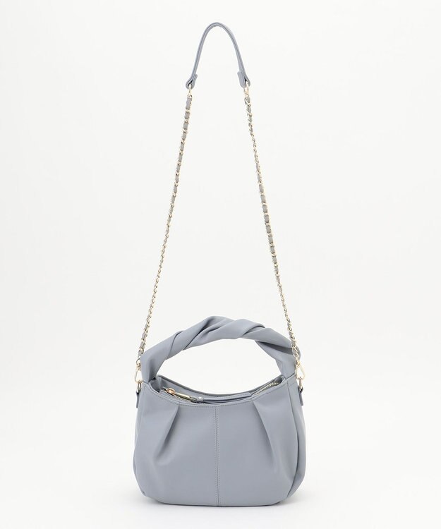 組曲 【2WAY】ソフトミニラウンドバッグ スカイブルー系