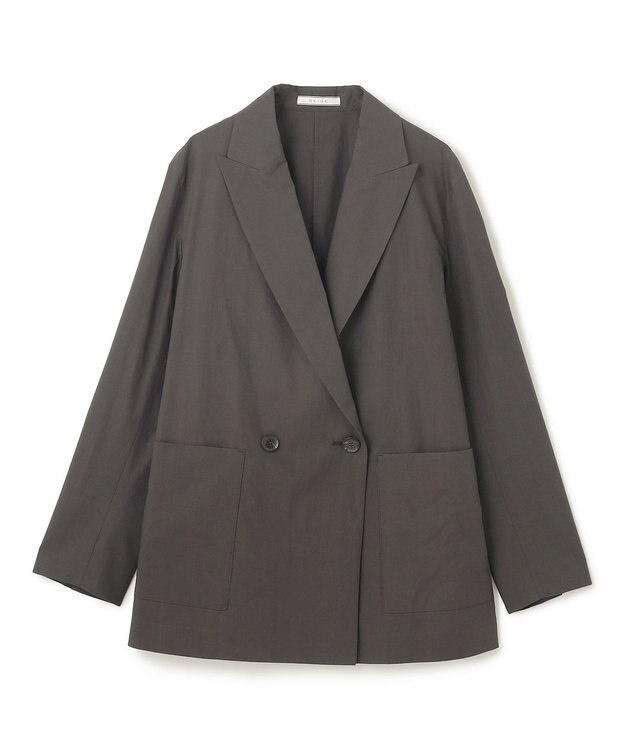 BEIGE， 【洗える・FUDGE 6月号掲載】MALLOW / コットンテーラードオーバージャケット Slate