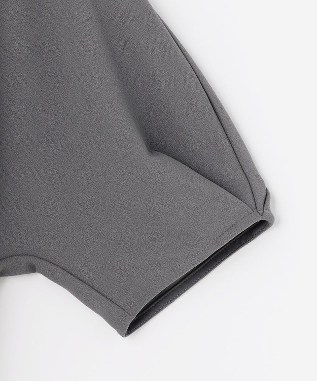 組曲 【接触冷感・WEB限定】ジョーゼットジャージードルマンスリーブ ブラウス グレー系