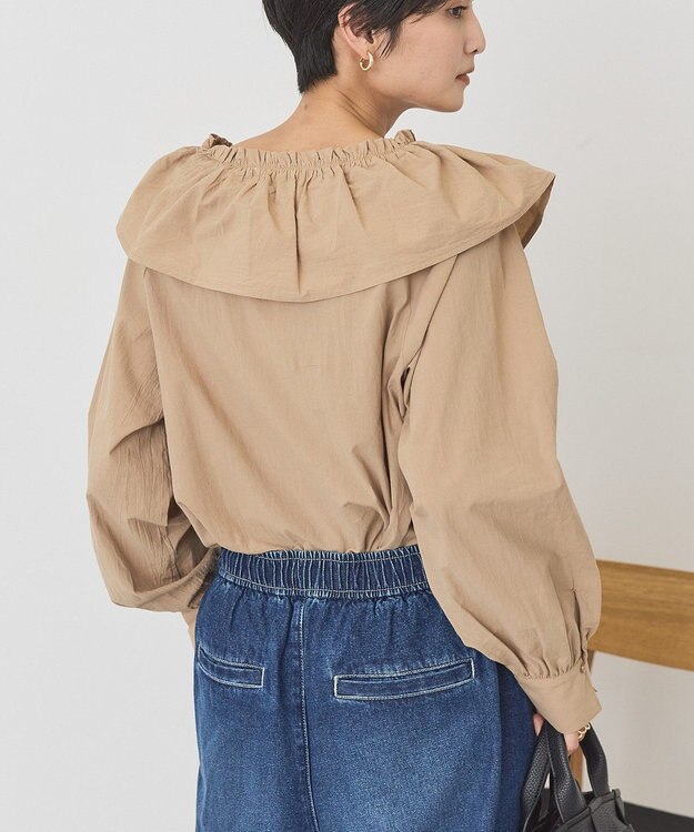 AMERICAN HOLIC フリルVネックブラウス Mocha