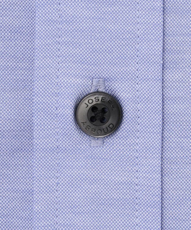 JOSEPH ABBOUD 【キングサイズ・ジャージー素材】シャンブレー シャツ サックスブルー系
