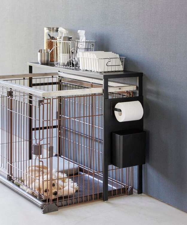 tower 伸縮ペットケージ上ラック タワー ブラック ブラック