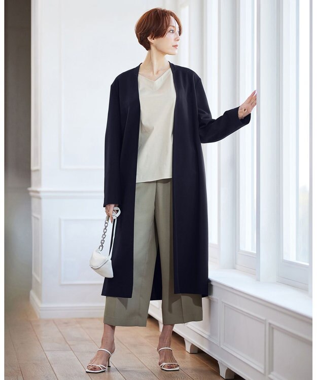 ICB ライトリバー ロングコート ネイビー系