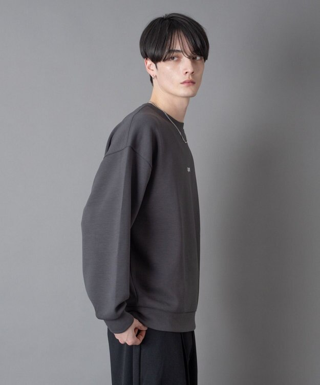 WEGO 【ユニセックス着用ITEM】アクセ付きフォトグラフィックプルオーバー ブラック中濃色