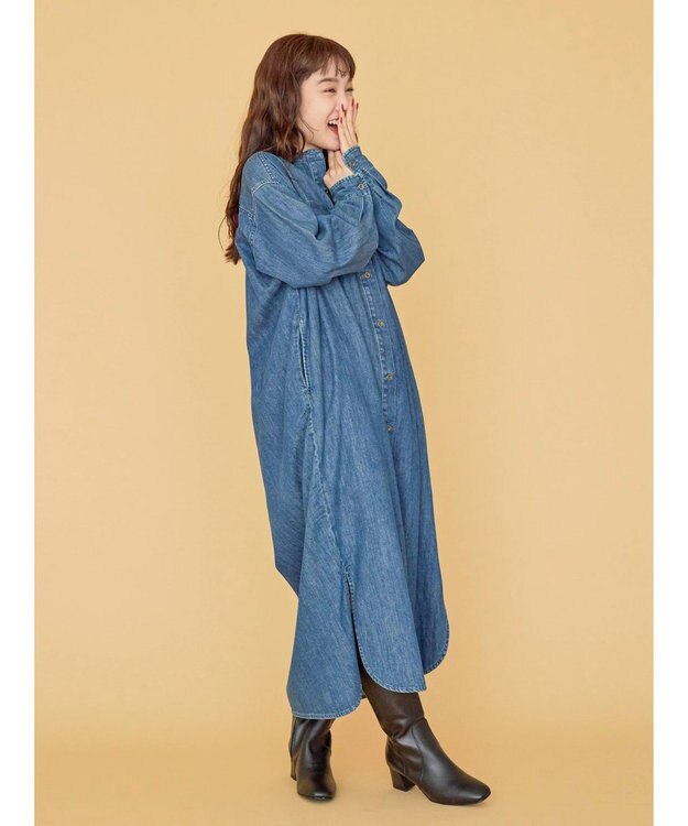 AMERICAN HOLIC デニムシャツワンピース Indigo