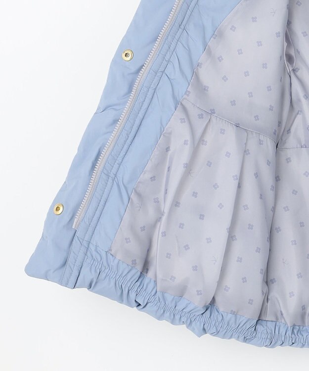 組曲 KIDS 【110-140cm】キルティング 中綿コート マローブルー系