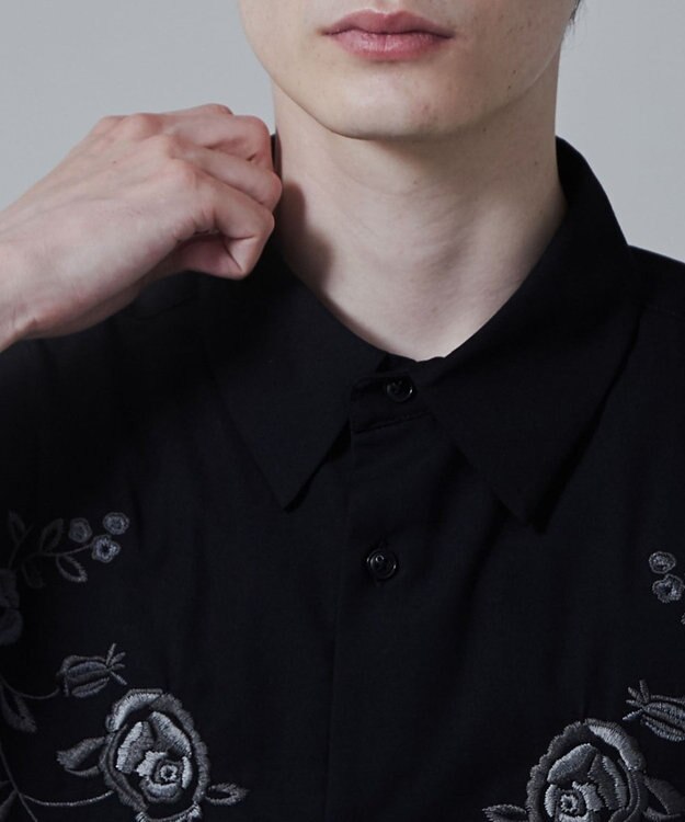 WEGO TRフラワーモチーフシャツ（S） 柄2