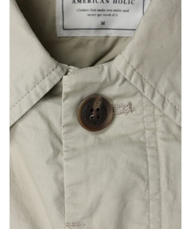 AMERICAN HOLIC ２ＷＡＹステンカラーライナー付きコート Gray Beige